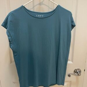 LOFT Turquoise Short Sleeve Tee